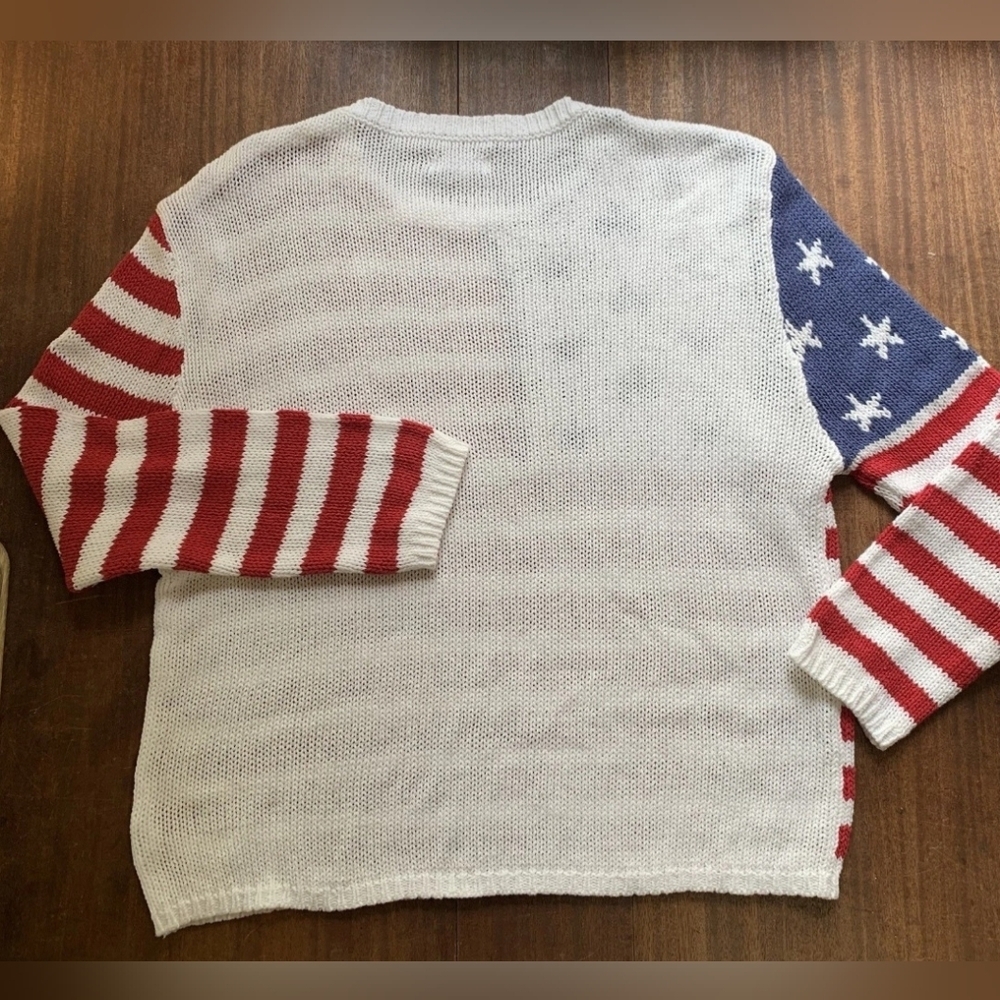 NWT | Grayson Threads | American Flag Knit Striped Sweater | Size: Medium - Picture 10 of 15